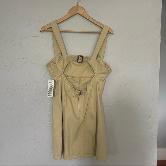 Urban Outfitters Corduroy Tank Tan Mini Dress with Back Cutout NWT size Large - Picture 4 of 9